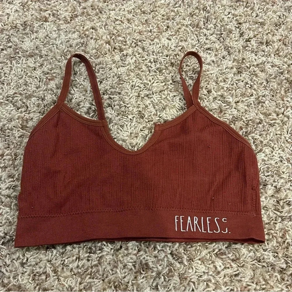 Rae Dunn Other - Rae Dunn Women’s Size Small Brown Fearless Bralette